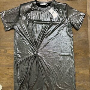 Brand new with tag MNG metallic dress